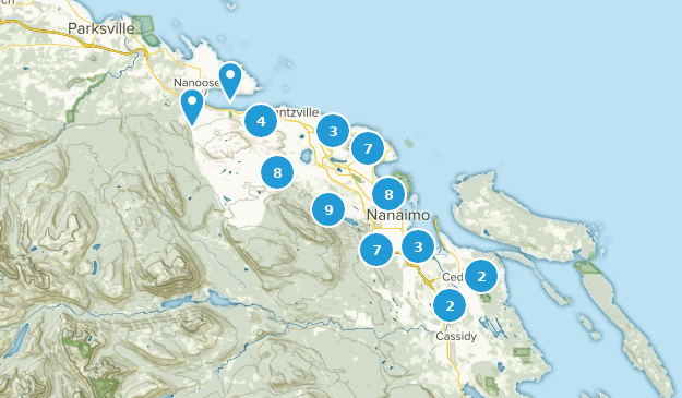 Nanaimo, British Columbia Map