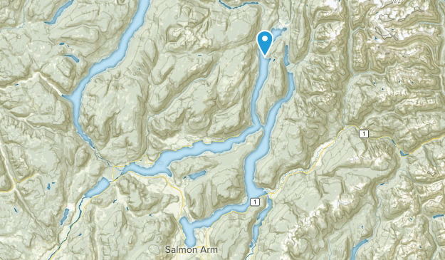North Bay 5, Columbia Británica Map