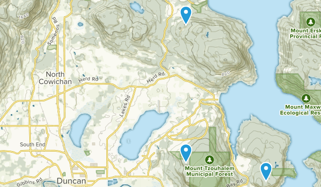 North Cowichan, British Columbia Map