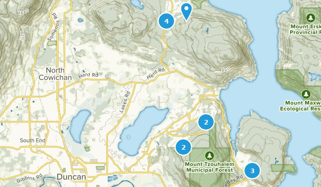 North Cowichan, British Columbia Map
