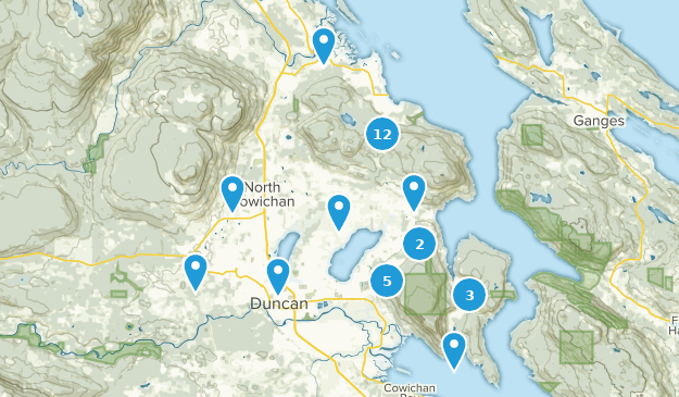North Cowichan, Colombie-Britannique Map