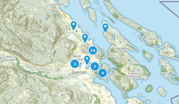 North Cowichan, Colombie-Britannique Map