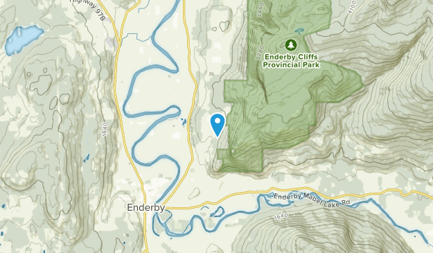 North Okanagan F, British Columbia Map