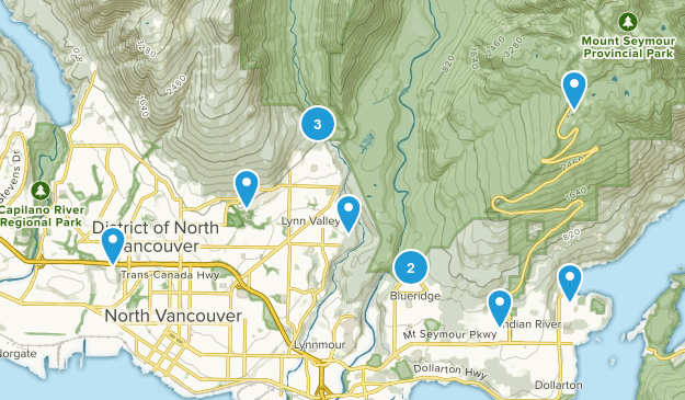 North Vancouver, British Columbia Map