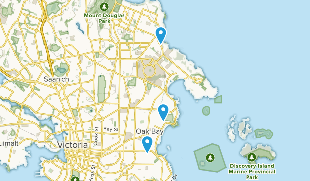 Oak Bay, British Columbia Map