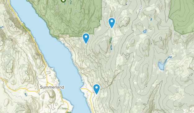 Okanagan-Similkameen E, British Columbia Map