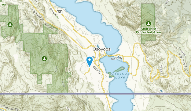 Osoyoos, British Columbia Map