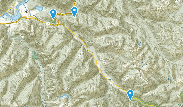 Othello, British Columbia Map