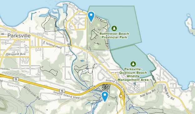 Parksville, British Columbia Map
