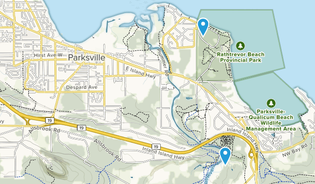 Parksville, British Columbia Map