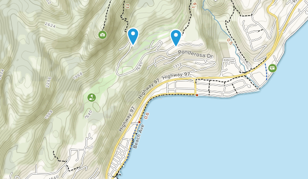 Peachland, British Columbia Map