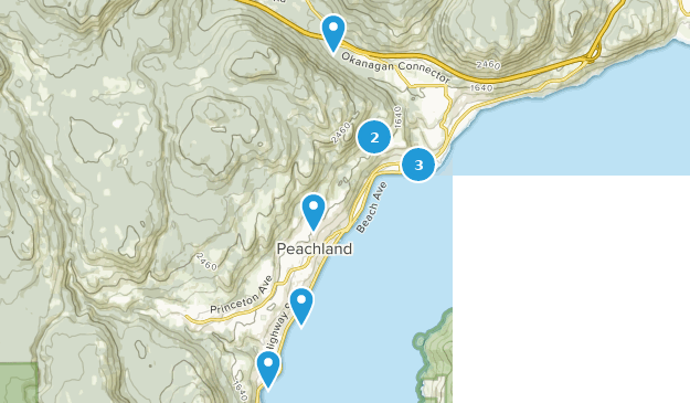 Peachland, British Columbia Map