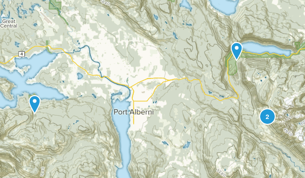 Port Alberni, British Columbia Map