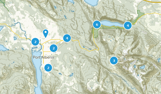 Port Alberni, British Columbia Map