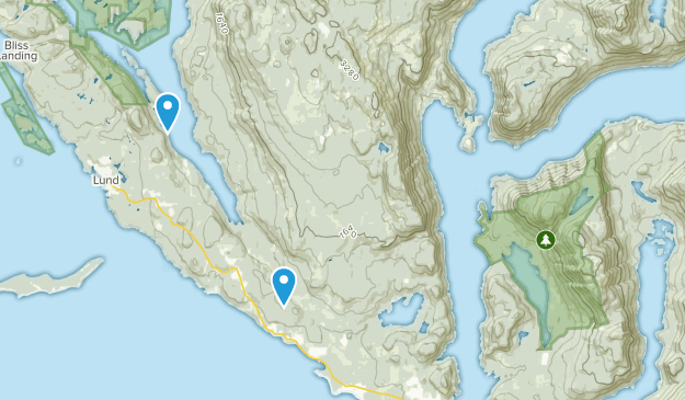 Powell River A, British Columbia Map