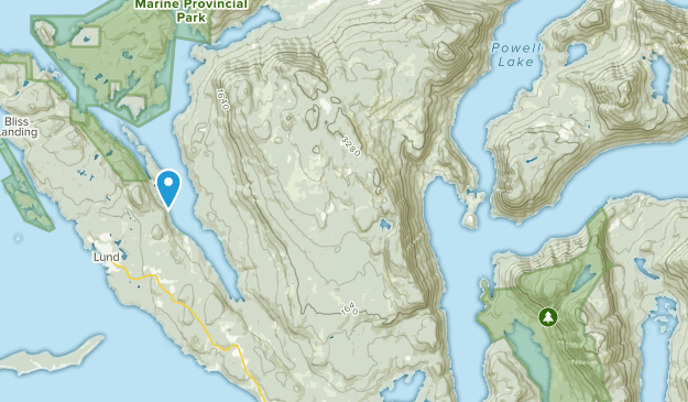 Powell River A, Colombie-Britannique Map