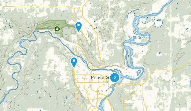 Prince George, Columbia Británica Map