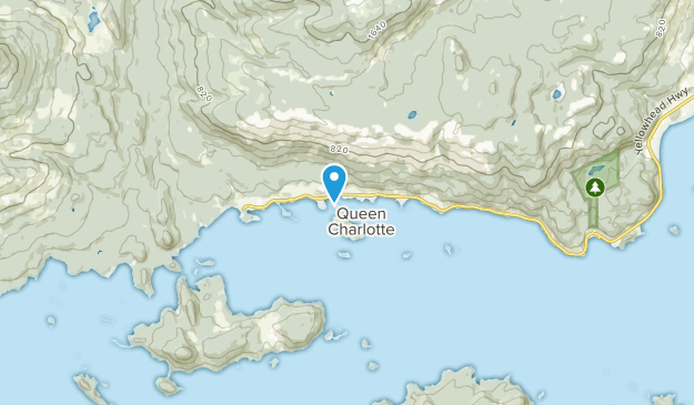 Queen Charlotte, Columbia Británica Map