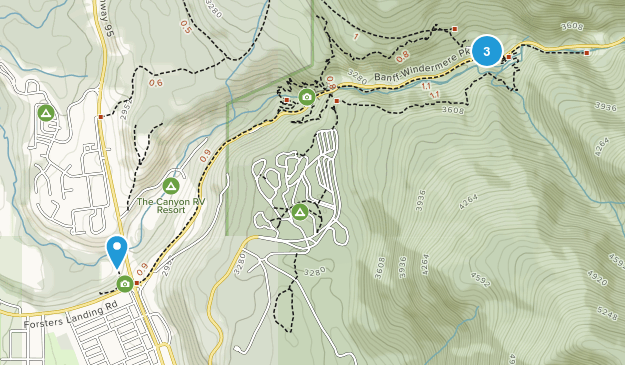 Radium Hot Springs, British Columbia Map