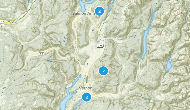 Regional District of North Okanagan, British Columbia Map