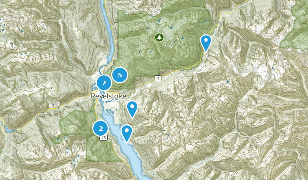Revelstoke, Colombie-Britannique Map