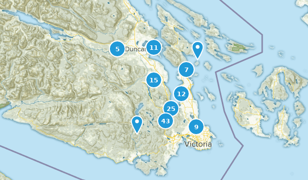 Saanich, British Columbia Map