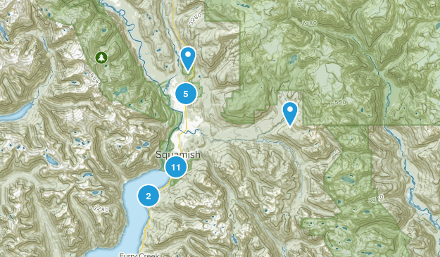 Squamish, British Columbia Map