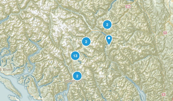 Squamish-Lillooet, British Columbia Map