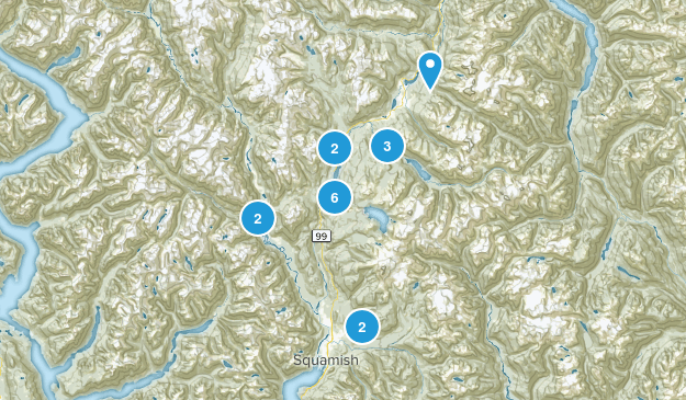 Squamish-Lillooet, British Columbia Map