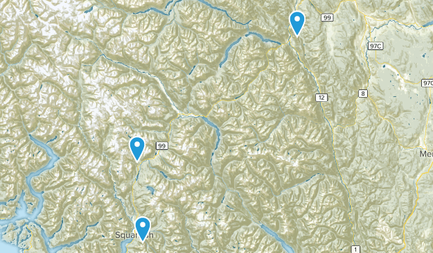 Squamish-Lillooet Regional, British Columbia Map