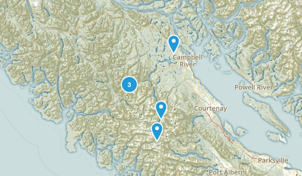 Strathcona, British Columbia Map