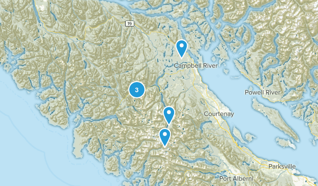 Strathcona, British Columbia Map