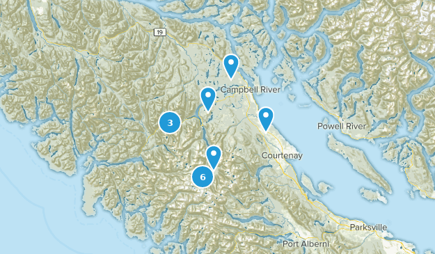 Strathcona D, Columbia Británica Map