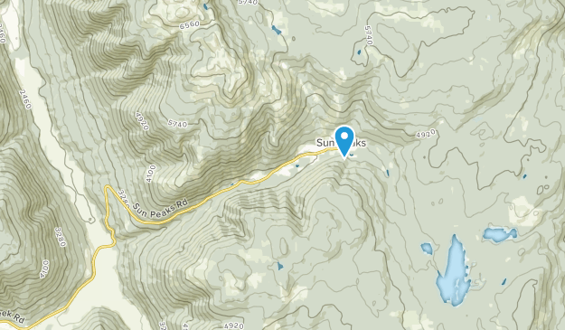 Sun Peaks, British Columbia Map