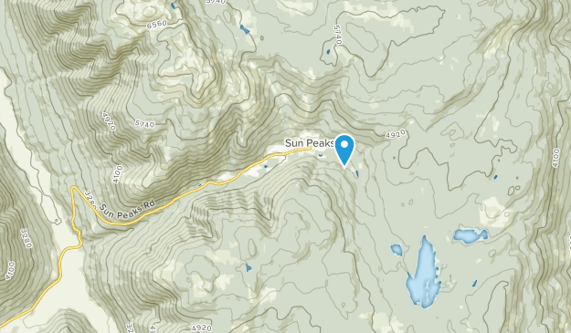 Sun Peaks Mountain Resort, British Columbia Map