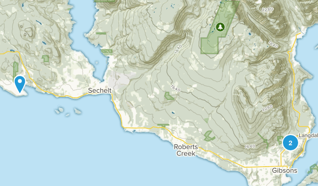 Sunshine Coast, British Columbia Map