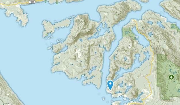 Sunshine Coast A, British Columbia Map