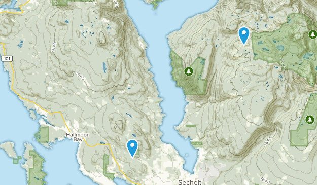 Sunshine Coast B, British Columbia Map