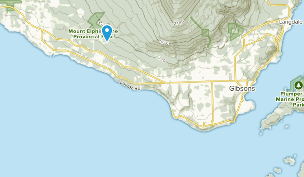 Sunshine Coast E, Colombie-Britannique Map