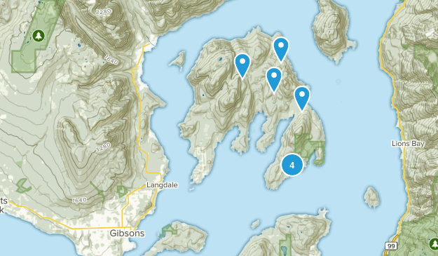 Sunshine Coast F, British Columbia Map