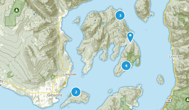 Sunshine Coast F, Colombie-Britannique Map