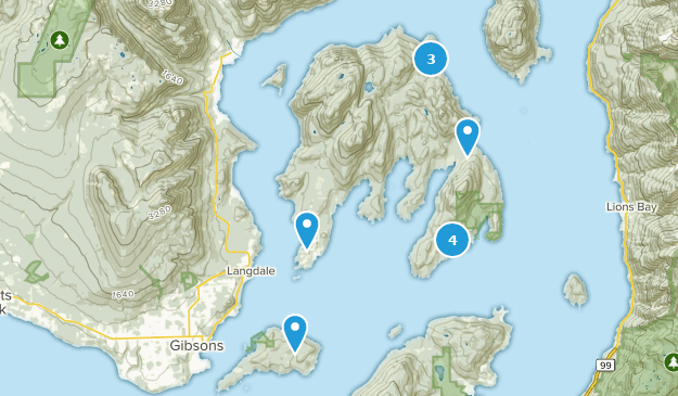 Sunshine Coast F, British Columbia Map