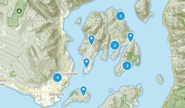 Sunshine Coast F, Colombie-Britannique Map
