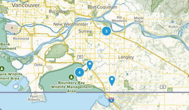 Surrey, British Columbia Map
