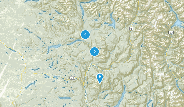 Thompson-Nicola A, Columbia Británica Map