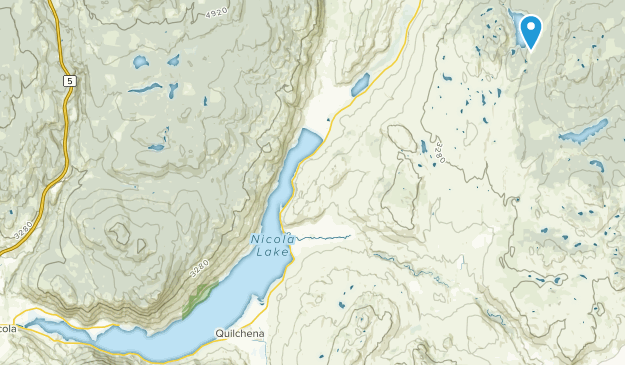 Thompson-Nicola M, British Columbia Map
