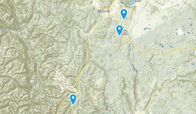 district régional de Thompson-Nicola, Colombie-Britannique Map