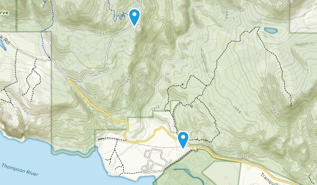 Tranquille, British Columbia Map