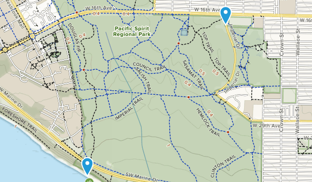 UBC-Point Grey, British Columbia Map