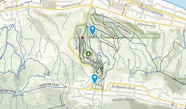 Valleyview, British Columbia Map
